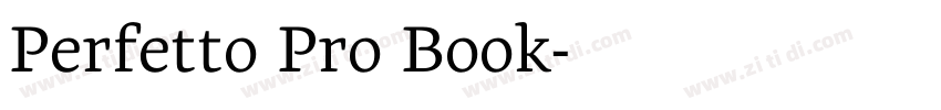 Perfetto Pro Book字体转换